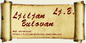 Ljiljan Bulovan vizit kartica